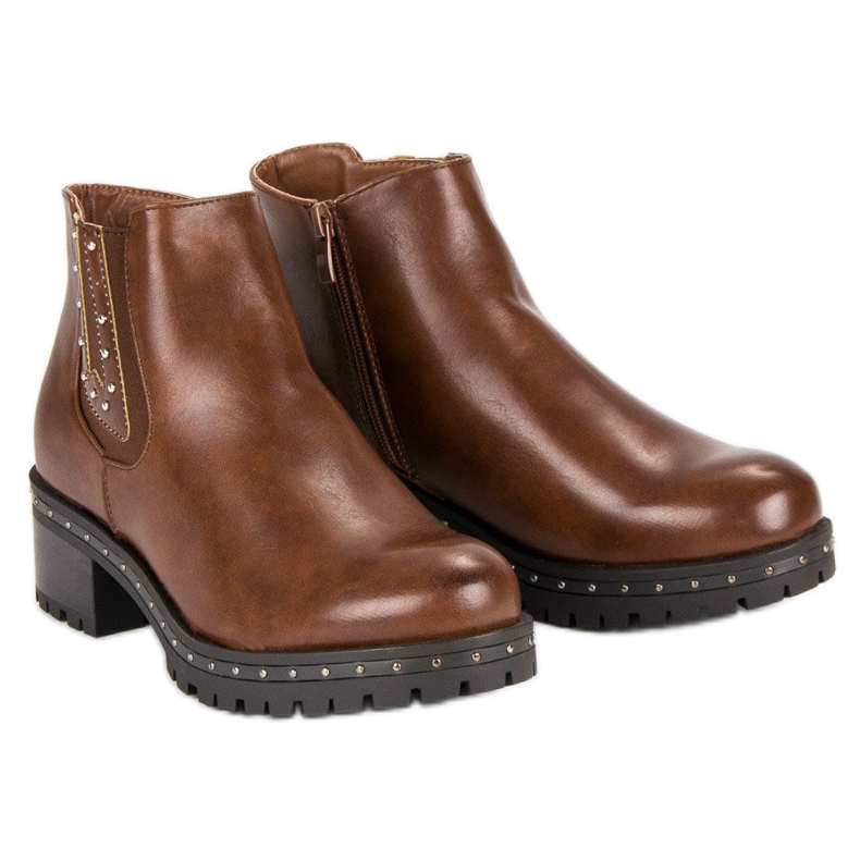 Anesia Paris Jodhpur boots with high heels black brown 1 Anesia Paris Jodhpur boots with high heels black brown 1