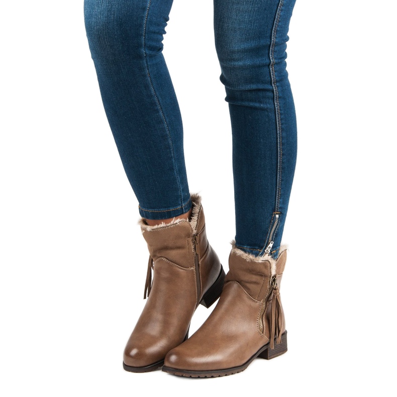 Forever Folie Warm women's boots brown 1