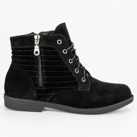 Black Booties On A Zipper 2