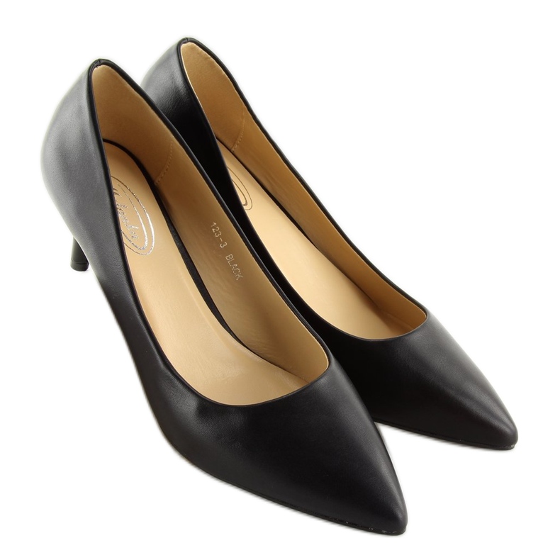 Pumps low heels black 123-3 Black 1