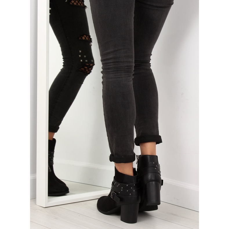 Boots on a stable heel black G-36 Black 2