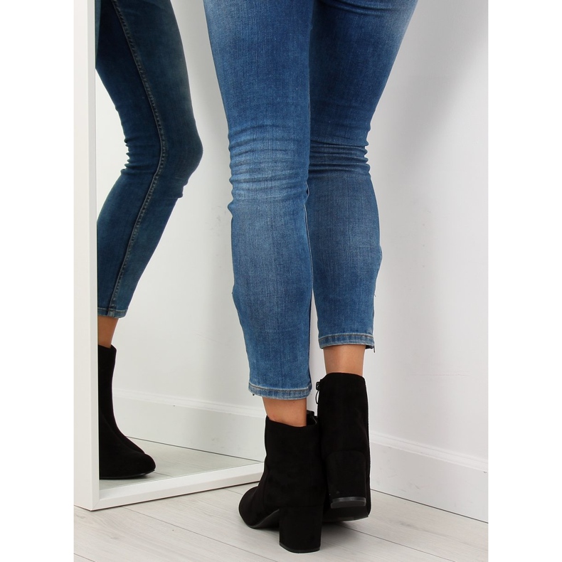 Black high-heeled boots F780 black 1