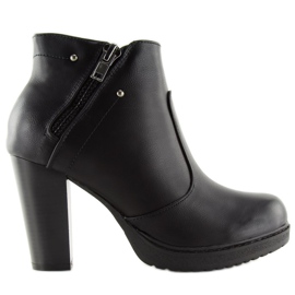 Black high-heeled boots FC-25 black 2