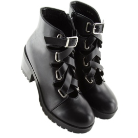 Cut out black rock boots J-10 Black 2