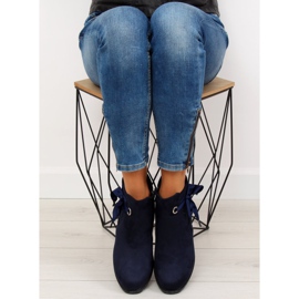 Warm Jodhpur boots, navy blue XY-528 Blue 1