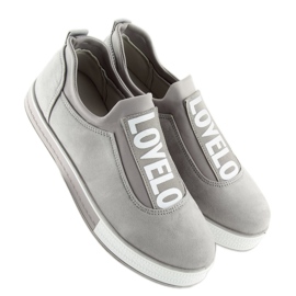 Gray Women's gray sneakers X-9707 Gray grey 2