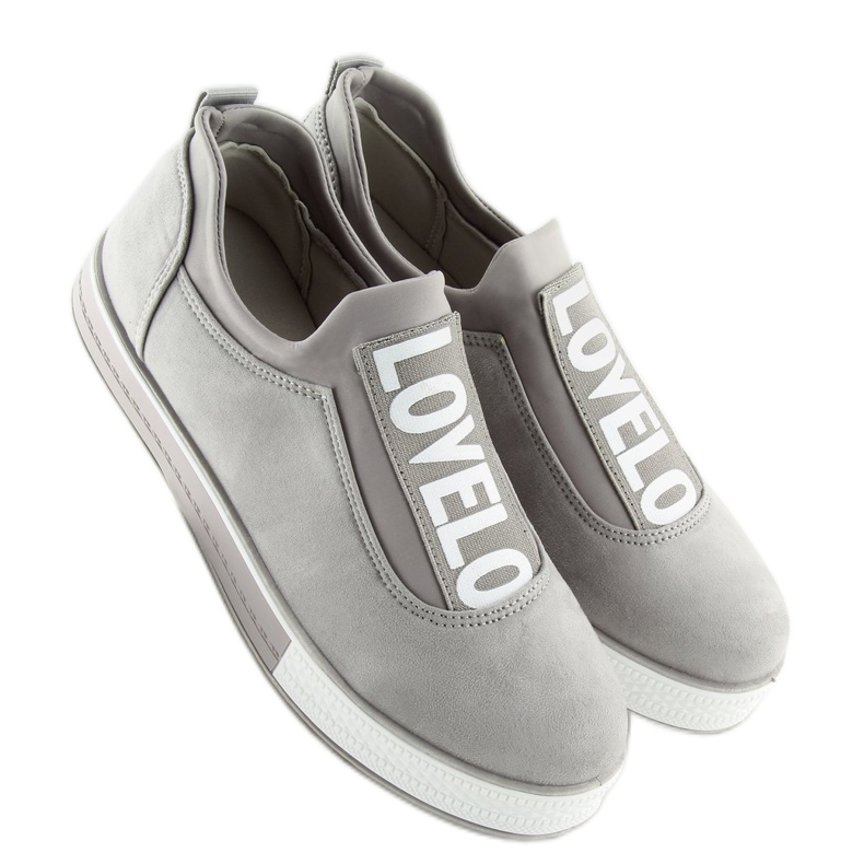 Gray Women's gray sneakers X-9707 Gray grey 2