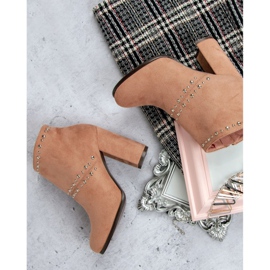 Seastar Suede ankle boots on the post pink 2