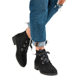 Seastar Tied Suede Booties black 2