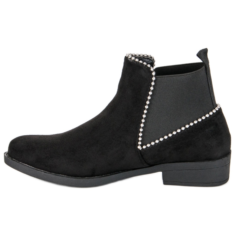 Suede Chelsea boots black 1