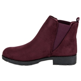 Via Giulia  Suede Jodhpur boots red 1