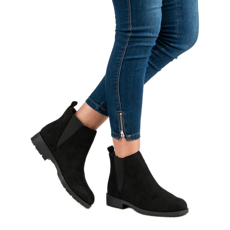 Via Giulia  Suede Jodhpur boots black 1