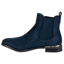 SDS Navy blue suede Chelsea boots 1
