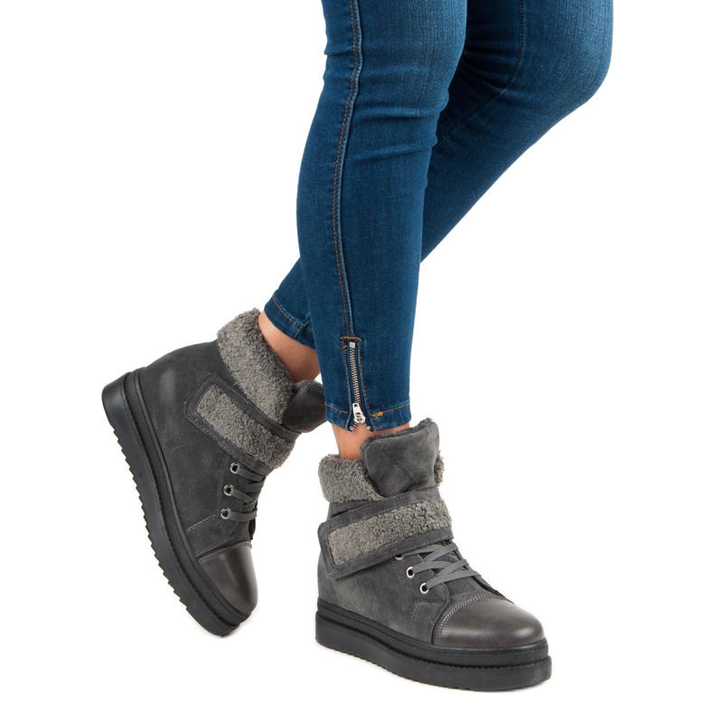 Warm gray boots grey 2