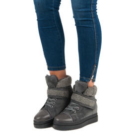 Warm gray boots grey 1