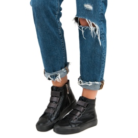 Black sneakers above the ankle 1