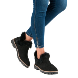 Forever Folie Slip-on suede ankle boots black 2