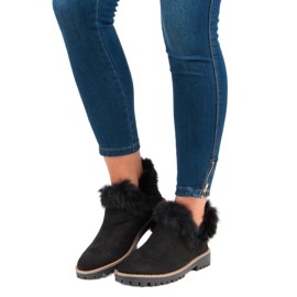 Forever Folie Slip-on suede ankle boots black 1