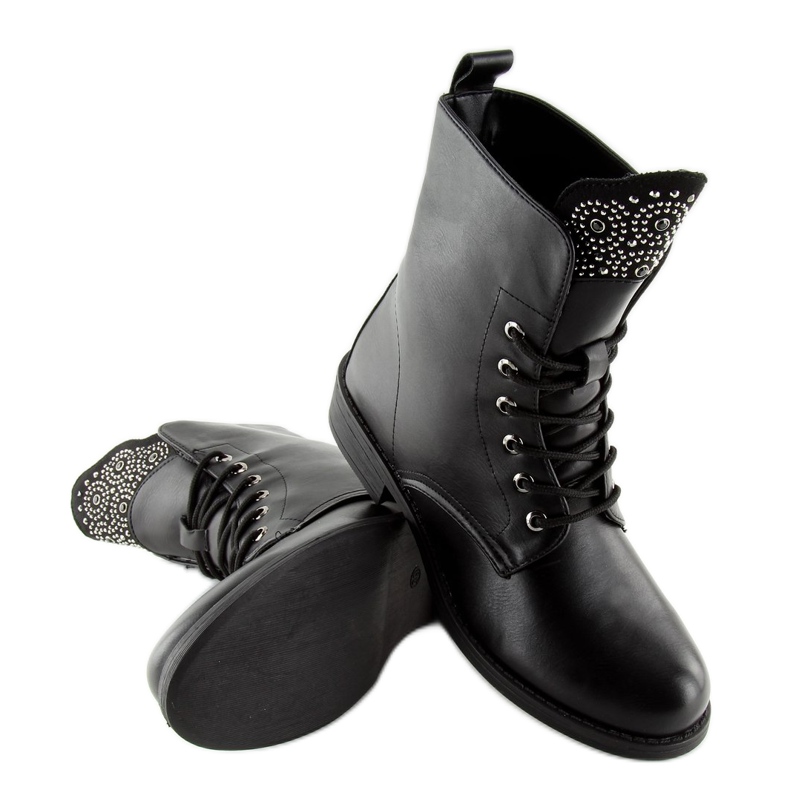 Black Workery boots JW11 Black 1