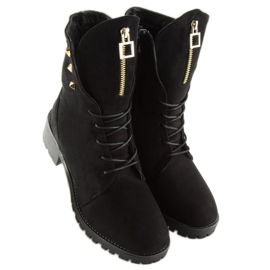 Black Workery boots HX-015 Black 2