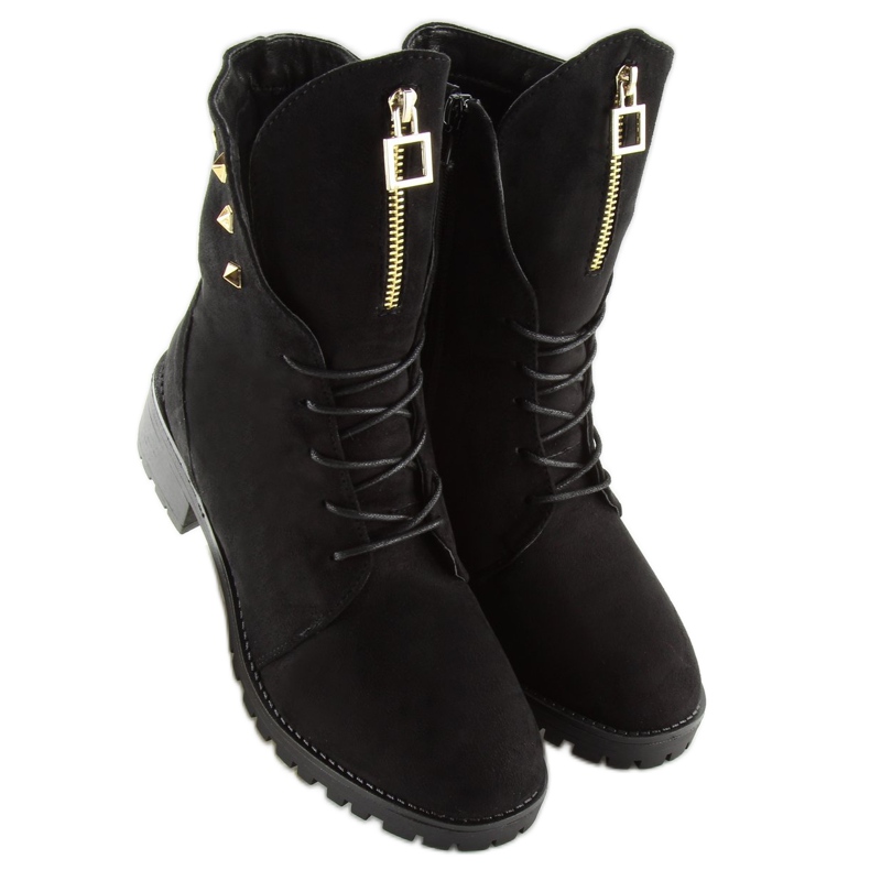 Black Workery boots HX-015 Black 2