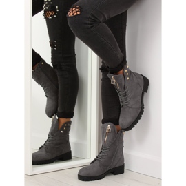 Gray Workery boots HX-015 Gray grey 2