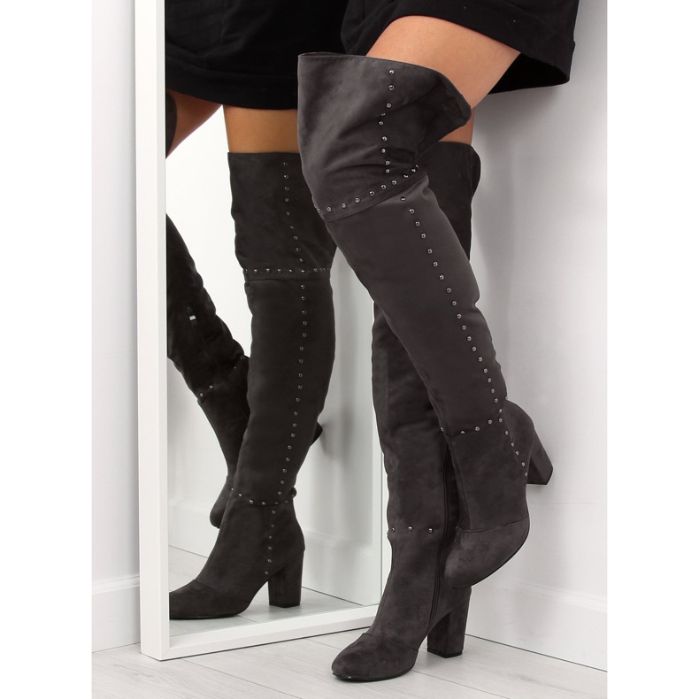 Gray high heels 539-1 Gray grey 2