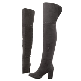 Gray high heels 539-1 Gray grey 1