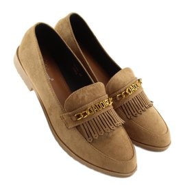 Brown Loafers for women HW308 Camel 1