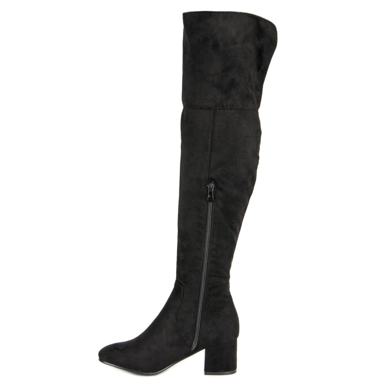 Seastar Suede over-the-knee boots black 1
