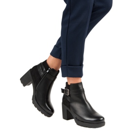 Anesia Paris Black Booties On A Post 2