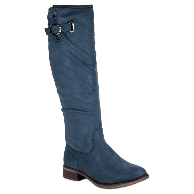 Super Me Classic suede boots blue 1 Super Me Classic suede boots blue 1