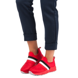 Slip-on red sneakers 1