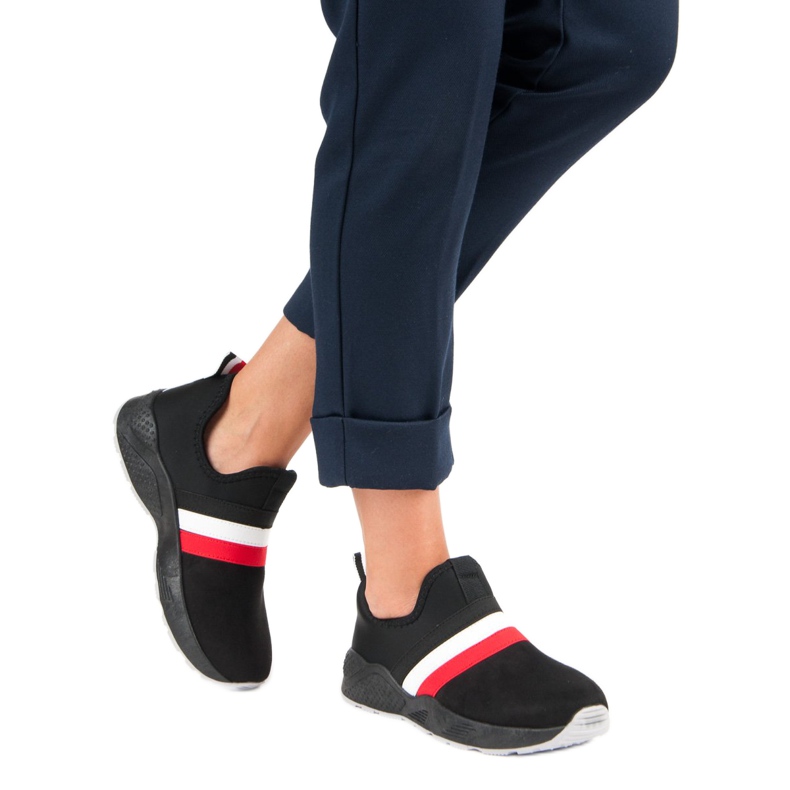 Black slip-on sneakers 2