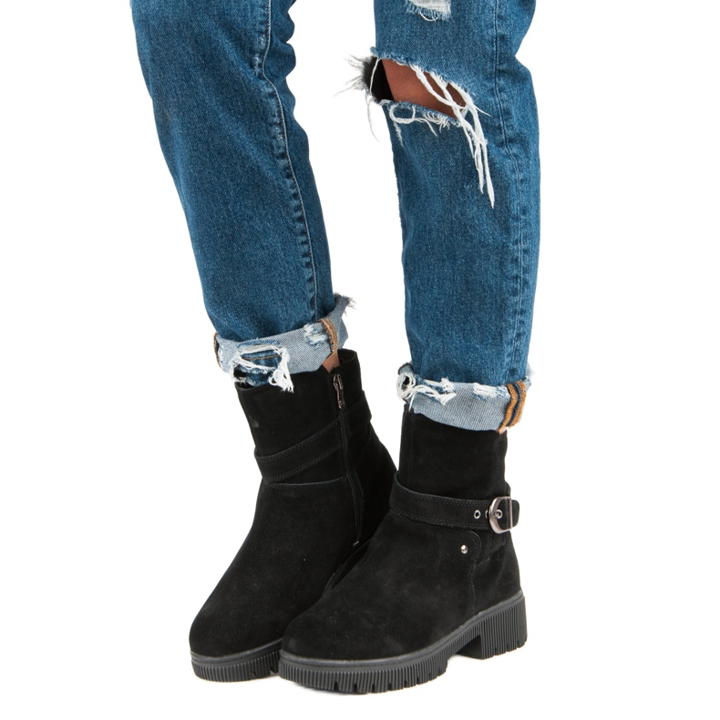 Warm leather boots black 1 Warm leather boots black 1
