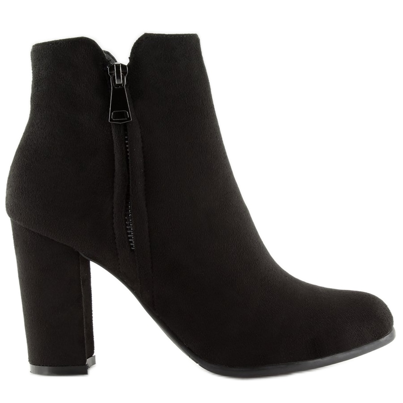 Black high-heeled boots KL-335 black 1 Black high-heeled boots KL-335 black 1