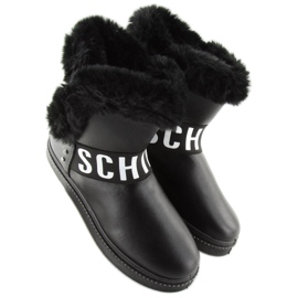 Black women's snow boots NB239P-1 black 2