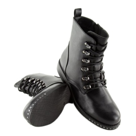 Black ML15 black women's work boots 2