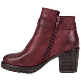 Kayla Burgundy boots every day red 1
