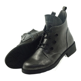 Boots with studs Sergio Leone 308 grey 4