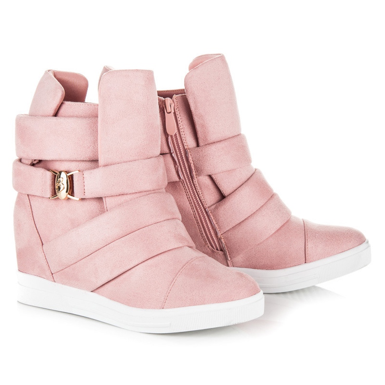 Pink wedge sneakers 1 Pink wedge sneakers 1