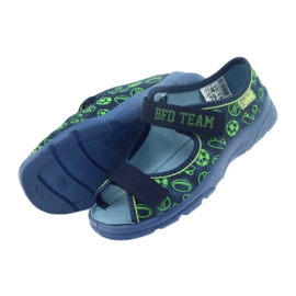 Befado children's shoes sandals slippers 969x124 green navy blue 4