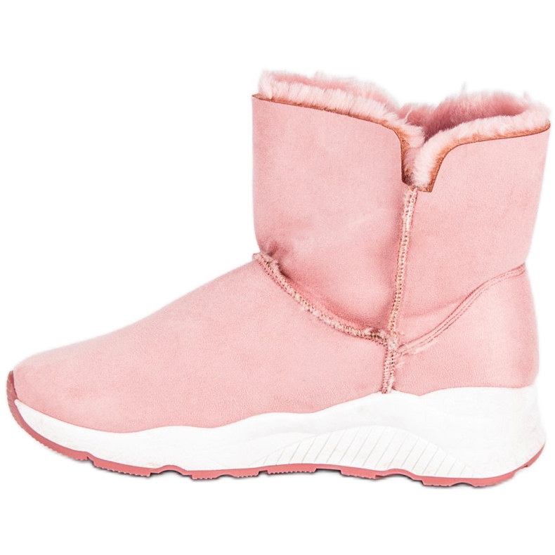 Lemax Stylish snow boots with fur pink 1
