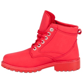 Red mckey boots 1