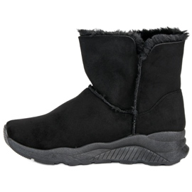 Lemax Stylish snow boots with fur black 1