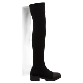Elastic black boots RB12 black 2