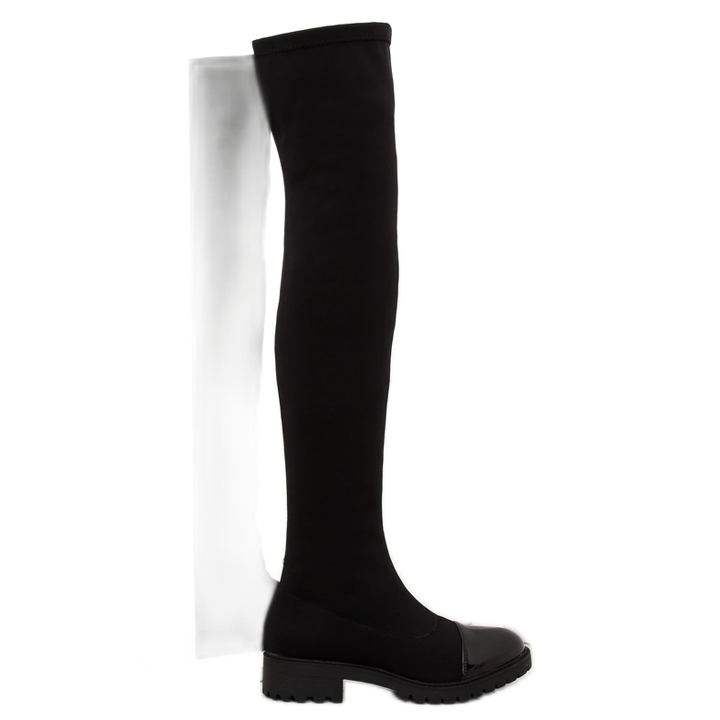 Elastic black boots RB12 black 2