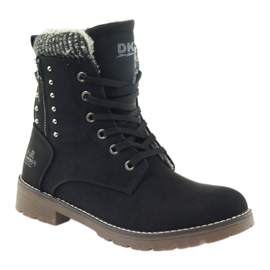 DK Timberki boots on fur black 1