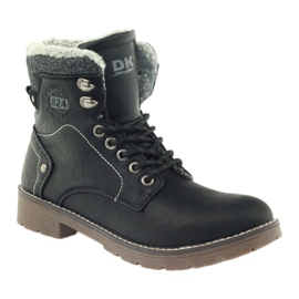 Black lace-up boots DK2025 1