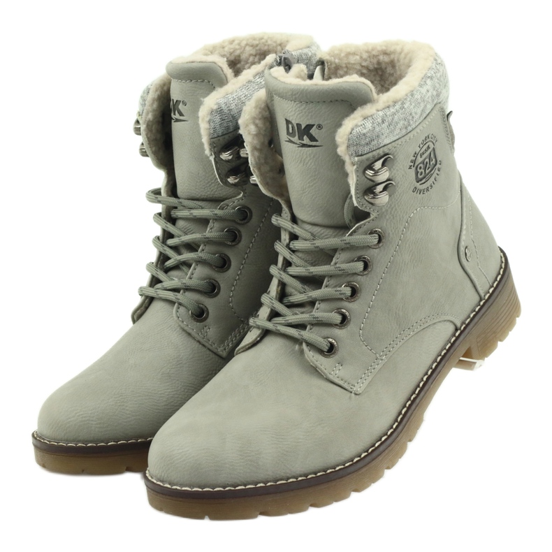 Gray tied boots DK2025 grey 3 Gray tied boots DK2025 grey 3